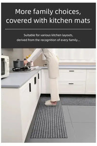 Modern Minimalist Square Floor Mat - Durable Stain/Fade Resistant Non-Slip Rubber Backing Machine Washable