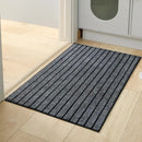 Modern Minimalist Square Floor Mat - Durable Stain/Fade Resistant Non-Slip Rubber Backing Machine Washable