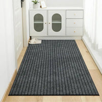 Modern Minimalist Square Floor Mat - Durable Stain/Fade Resistant Non-Slip Rubber Backing Machine Washable