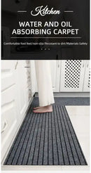 Modern Minimalist Square Floor Mat - Durable Stain/Fade Resistant Non-Slip Rubber Backing Machine Washable