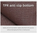 Modern Minimalist Square Floor Mat - Durable Stain/Fade Resistant Non-Slip Rubber Backing Machine Washable