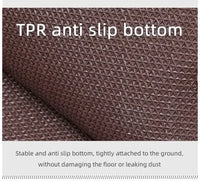 Modern Minimalist Square Floor Mat - Durable Stain/Fade Resistant Non-Slip Rubber Backing Machine Washable