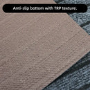 Modern Minimalist Square Floor Mat - Durable Stain/Fade Resistant Non-Slip Rubber Backing Machine Washable