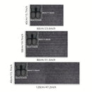 Modern Minimalist Square Floor Mat - Durable Stain/Fade Resistant Non-Slip Rubber Backing Machine Washable