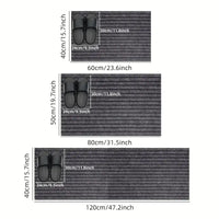 Modern Minimalist Square Floor Mat - Durable Stain/Fade Resistant Non-Slip Rubber Backing Machine Washable