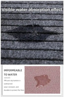 Modern Minimalist Square Floor Mat - Durable Stain/Fade Resistant Non-Slip Rubber Backing Machine Washable