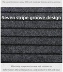 Modern Minimalist Square Floor Mat - Durable Stain/Fade Resistant Non-Slip Rubber Backing Machine Washable