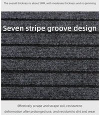 Modern Minimalist Square Floor Mat - Durable Stain/Fade Resistant Non-Slip Rubber Backing Machine Washable