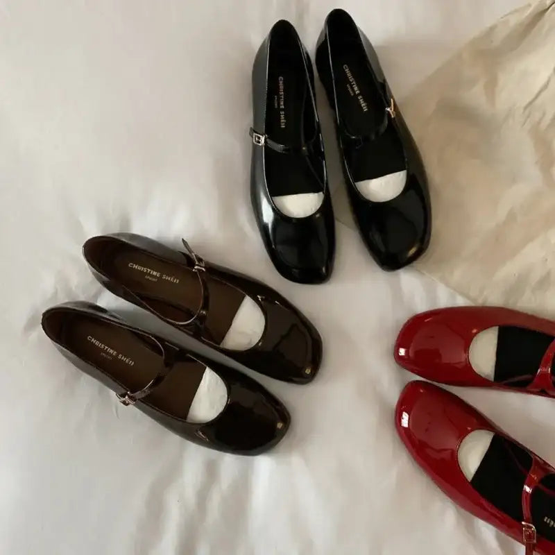 Sweet Patent Leather Mary Janes Shoes