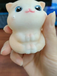 Simulation Cat Squeezing Toy Silicone Pressure Reduction Toy - 01 Style / Average Size