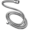 Flexible metal shower hose.