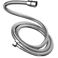 Flexible metal shower hose.