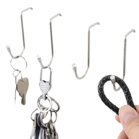 Metal over-the-door hooks.