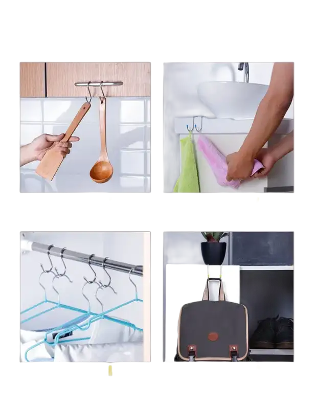 Over-the-door hooks.