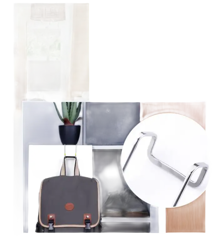 Hanging shoe cabinet door organizer.