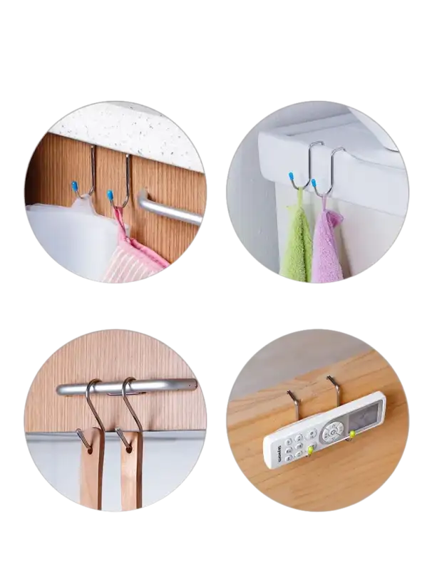 Versatile S-shaped hooks.
