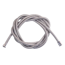 Flexible metal shower hose.