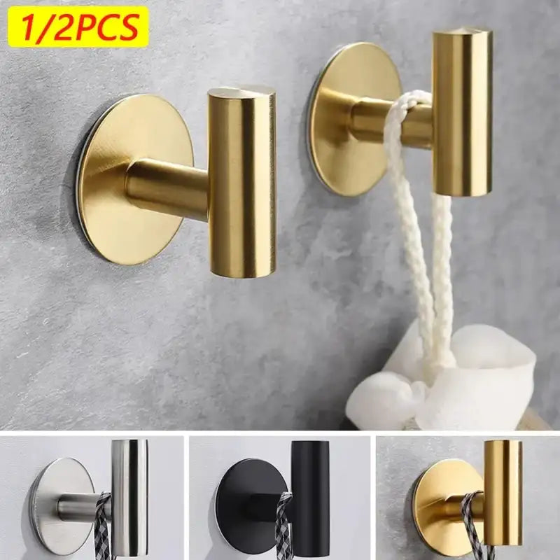 Sweet Stainless Steel Robe Sticker Hooks