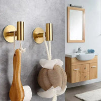 1/2PCS Adhesive Wall Hook Stainless Steel Robe Sticker Hooks Towel Coat Key Pants Hangers Bathroom Kitchen Storage