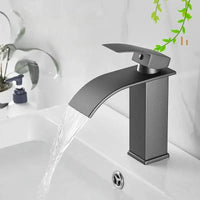 Stainless Steel Faucet Bathroom Countertop Simple Design Waterfall Outlet Tap Toilet Washbasin Faucet Accessories