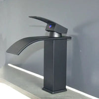 Stainless Steel Faucet Bathroom Countertop Simple Design Waterfall Outlet Tap Toilet Washbasin Faucet Accessories