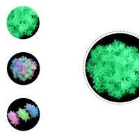 Glow-in-the-dark star and moon decorations.