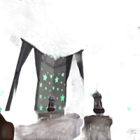 Star-covered bedroom.