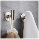 Stainless Steel Robe Hook Adhesive Wall Hook Towel Hook for Bathroom Kitchen Garage Heavy Duty Wall Mounted Kitchen
