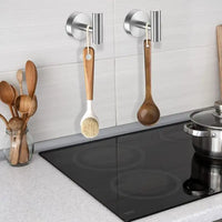 Stainless Steel Robe Hook Adhesive Wall Hook Towel Hook for Bathroom Kitchen Garage Heavy Duty Wall Mounted Kitchen