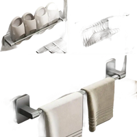 Bathroom storage accessories.