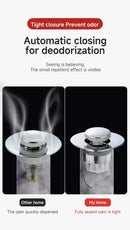 Universal Basin Pop-up Drain Filter Wash Basin Hair Sink Strainer Kitchen Bathtub Stopper Shower Plug Bathroom Tool