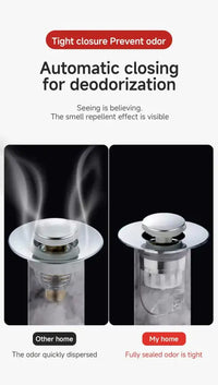 Universal Basin Pop-up Drain Filter Wash Basin Hair Sink Strainer Kitchen Bathtub Stopper Shower Plug Bathroom Tool