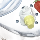 Ice cream cone Croc charm.