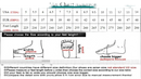 Shoe size chart.