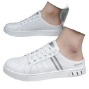 White backless sneakers.