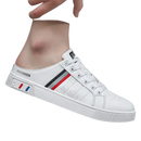 White leather mule sneaker.