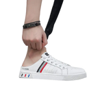 White leather mule sneaker.