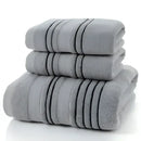 Cotton Luxe Bath Towel - Soft & Absorbent Comfort - Gray / Set / CM