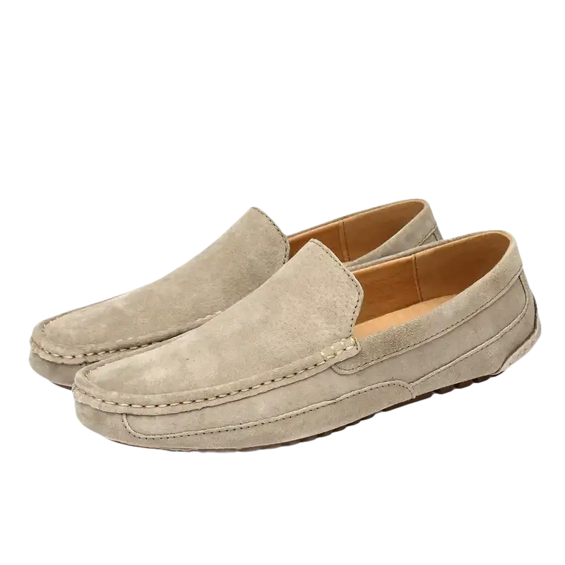 Suede Leather Man Loafers Luxury Casual Shoes