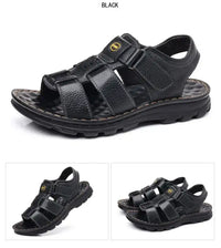 Genuine Leather Shoes for Men Summer New Men Sandals Luxury High Quality Cowhide Beach Shoes Outdoor Anti Slip Men