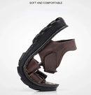 Genuine Leather Shoes for Men Summer New Men Sandals Luxury High Quality Cowhide Beach Shoes Outdoor Anti Slip Men
