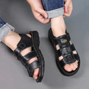 Genuine Leather Shoes for Men Summer New Men Sandals Luxury High Quality Cowhide Beach Shoes Outdoor Anti Slip Men