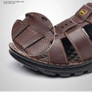 Genuine Leather Shoes for Men Summer New Men Sandals Luxury High Quality Cowhide Beach Shoes Outdoor Anti Slip Men
