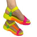 Beach Shoes Woman 2023 Summer Sandals Woman Non-Slip Casual Multi Color Shoes Fashion Solid Open Toe Sandals Daily