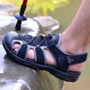 Men Large Soft Sole Summer New Slippers Baotou Breathable Beach Shoes Outdoor Casual Shoe Chaussure Homme Size platform