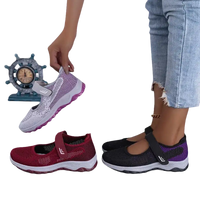 Mary Jane style athletic shoes.