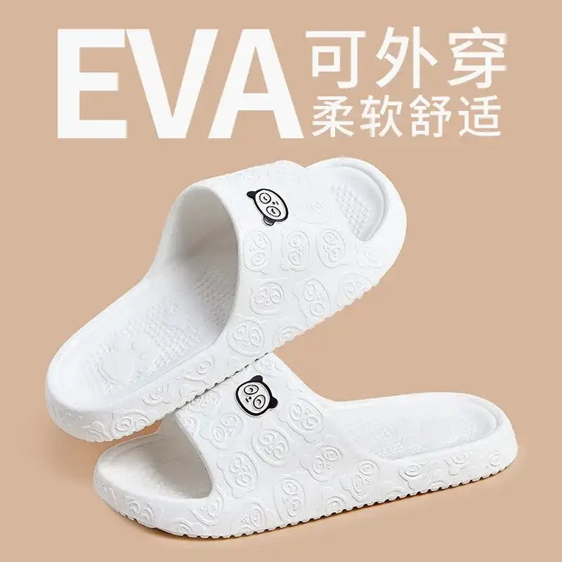 Cute Panda Summer EVA Non Slip Slippers Female