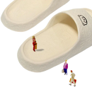 Comfortable, indented shoe.