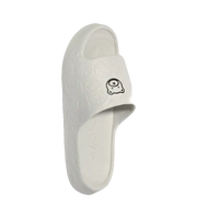 White cartoon-decorated slipper.