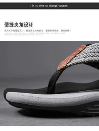 Slippers Men Summer New Casual Flip Flops Men’s Sandals Wear Anti-skid Beach Sandal Shoe Slipper